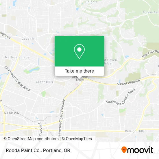 Rodda Paint Co. map