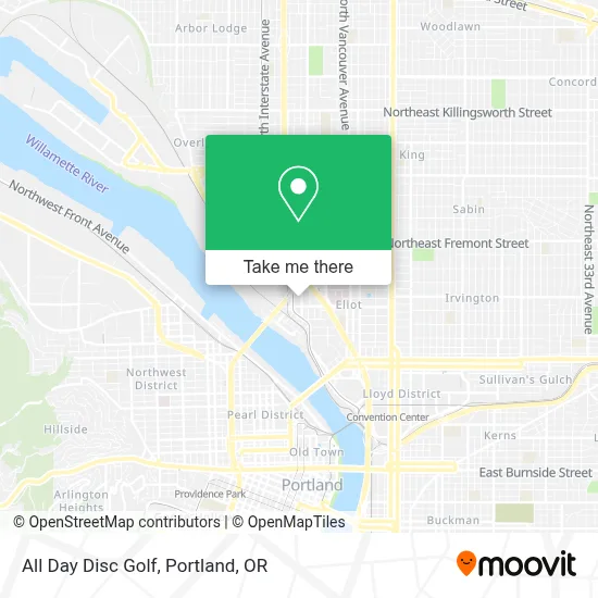 All Day Disc Golf map