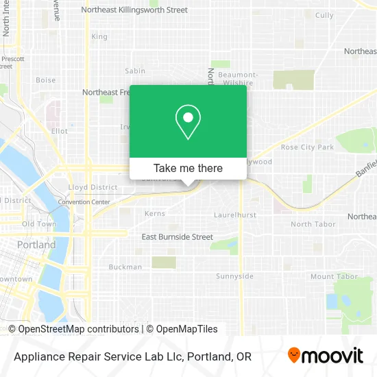 Appliance Repair Service Lab Llc map