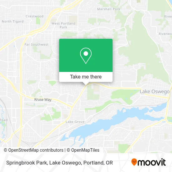 Springbrook Park, Lake Oswego map