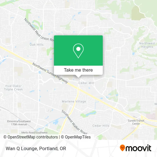 Wan Q Lounge map