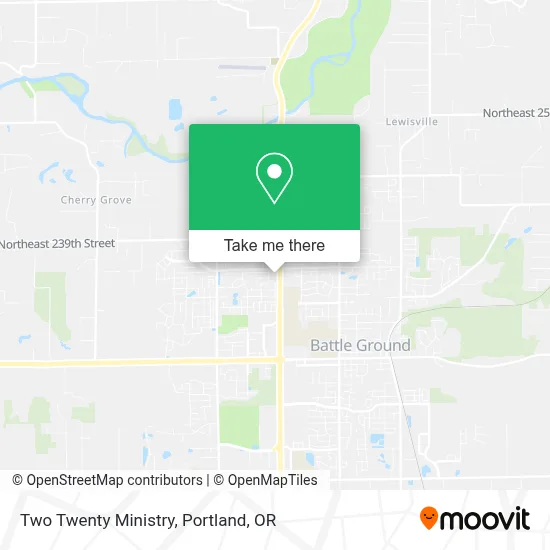 Two Twenty Ministry map