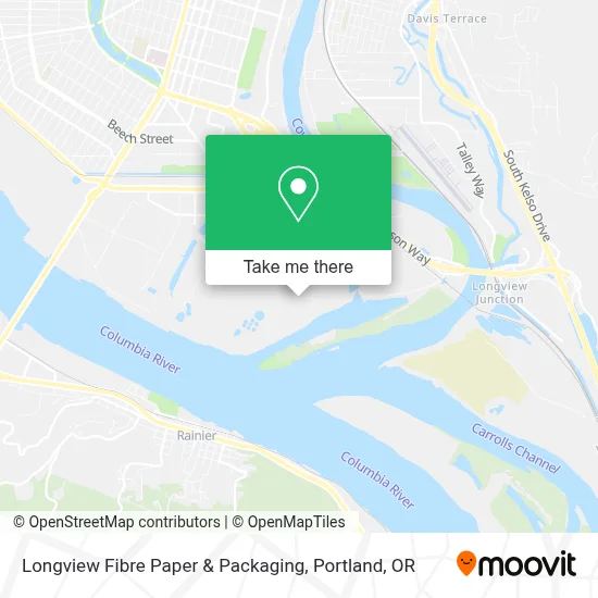 Longview Fibre Paper & Packaging map