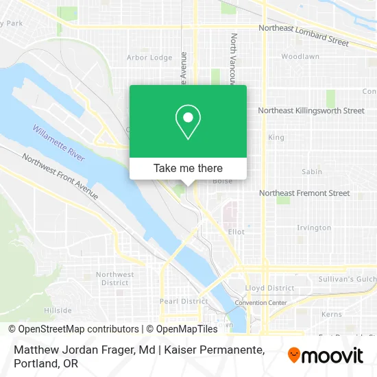 Matthew Jordan Frager, Md | Kaiser Permanente map