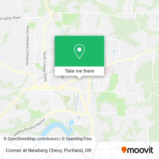 Conner at Newberg Chevy map