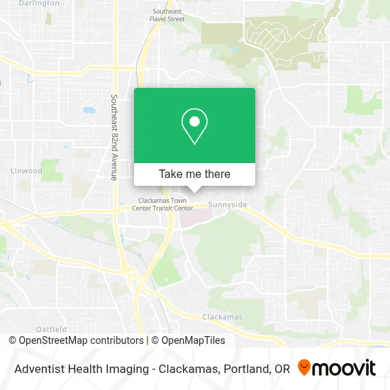 Adventist Health Imaging - Clackamas map