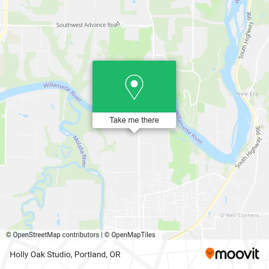 Holly Oak Studio map