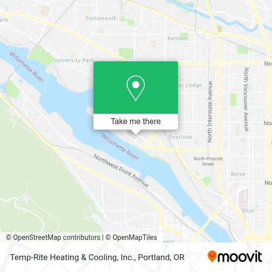 Temp-Rite Heating & Cooling, Inc. map