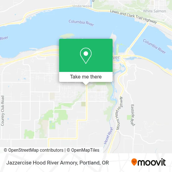 Jazzercise Hood River Armory map