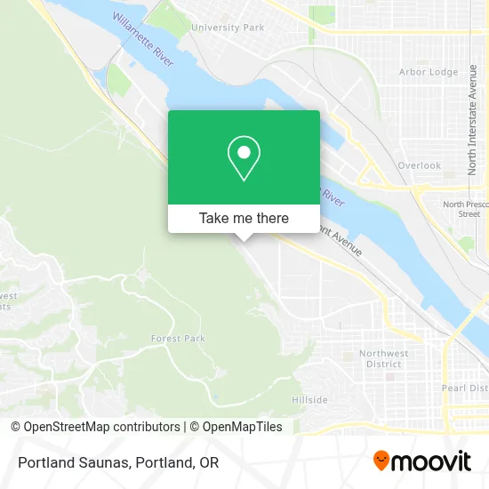 Portland Saunas map