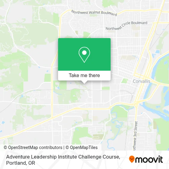 Adventure Leadership Institute Challenge Course map