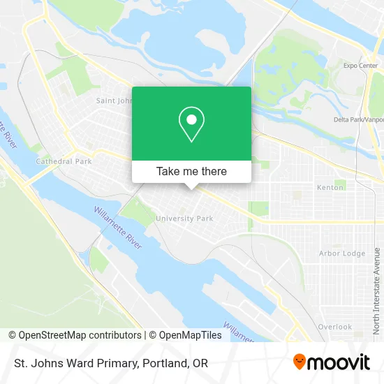 St. Johns Ward Primary map