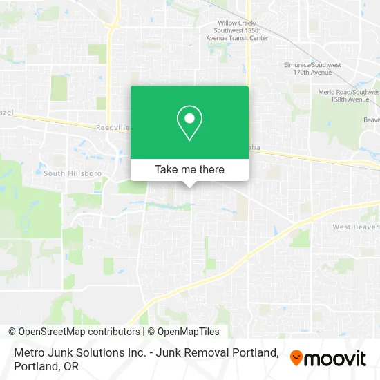 Metro Junk Solutions Inc. - Junk Removal Portland map