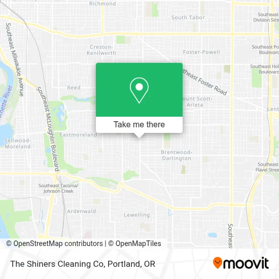 The Shiners Cleaning Co map