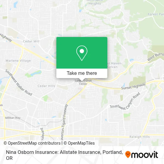 Nina Osborn Insurance: Allstate Insurance map