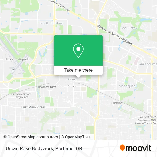 Urban Rose Bodywork map