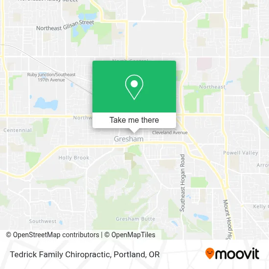 Tedrick Family Chiropractic map