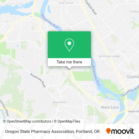 Oregon State Pharmacy Association map