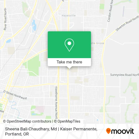 Sheena Bali-Chaudhary, Md | Kaiser Permanente map