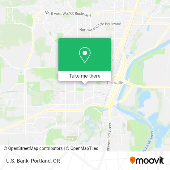 U.S. Bank map