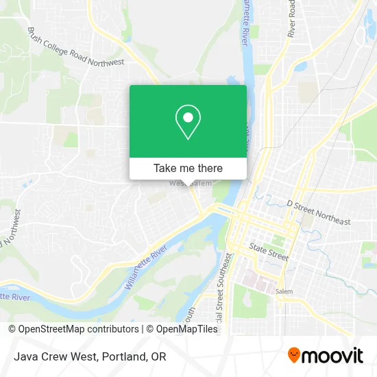 Java Crew West map