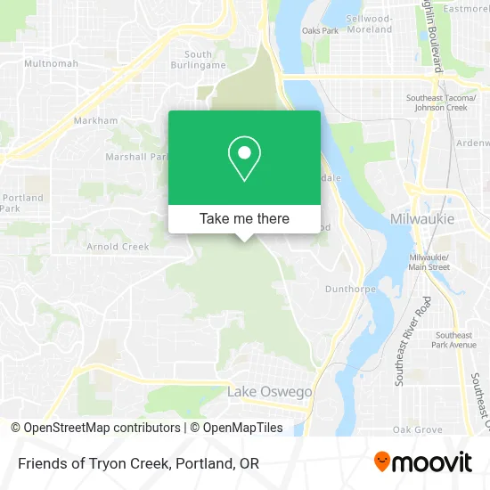 Friends of Tryon Creek map