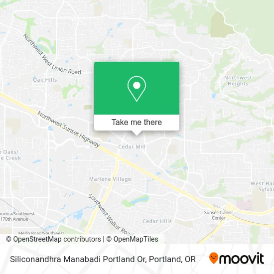 Siliconandhra Manabadi Portland Or map