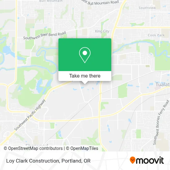 Loy Clark Construction map