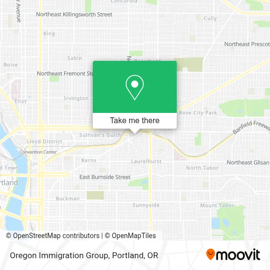 Oregon Immigration Group map