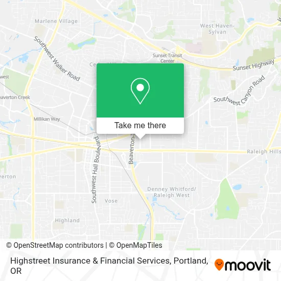 Highstreet Insurance & Financial Services map