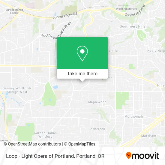 Loop - Light Opera of Portland map