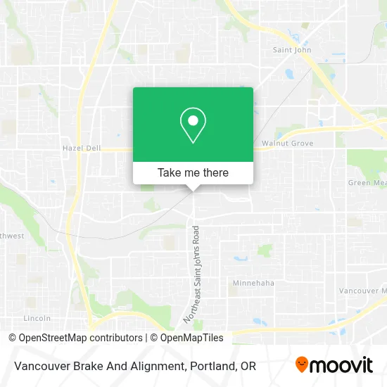 Vancouver Brake And Alignment map