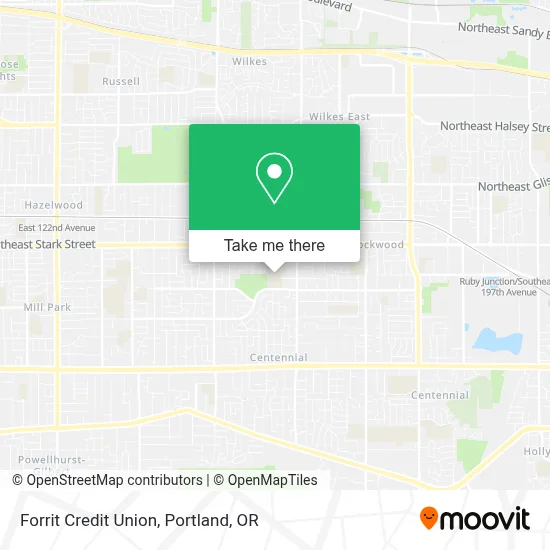 Forrit Credit Union map