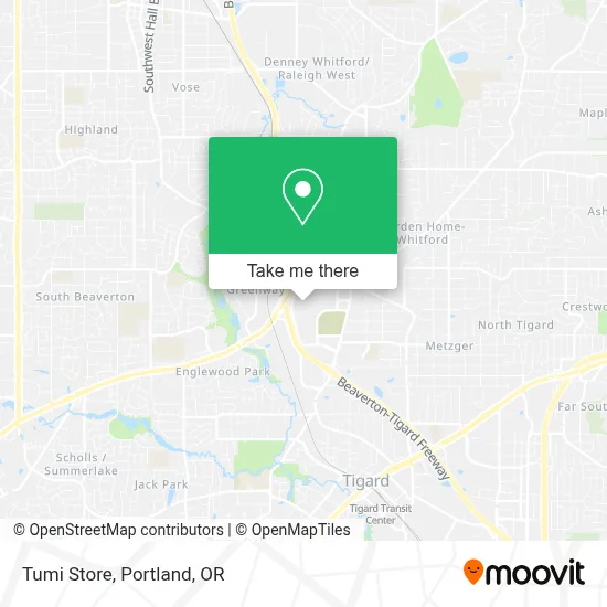 Tumi Store map