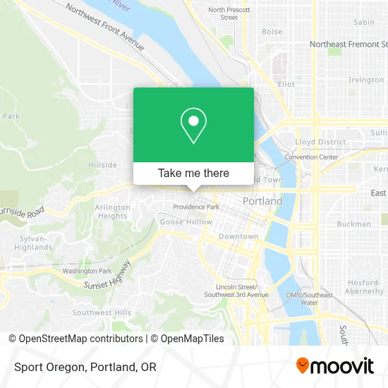 Sport Oregon map