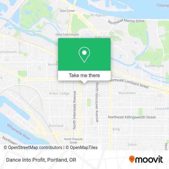 Dance Into Profit map
