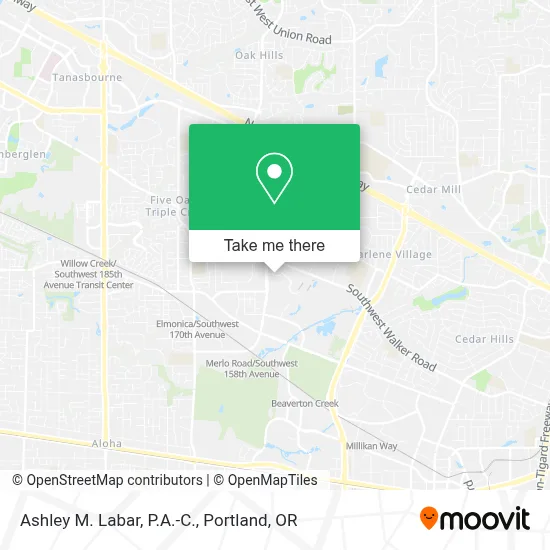 Ashley M. Labar, P.A.-C. map