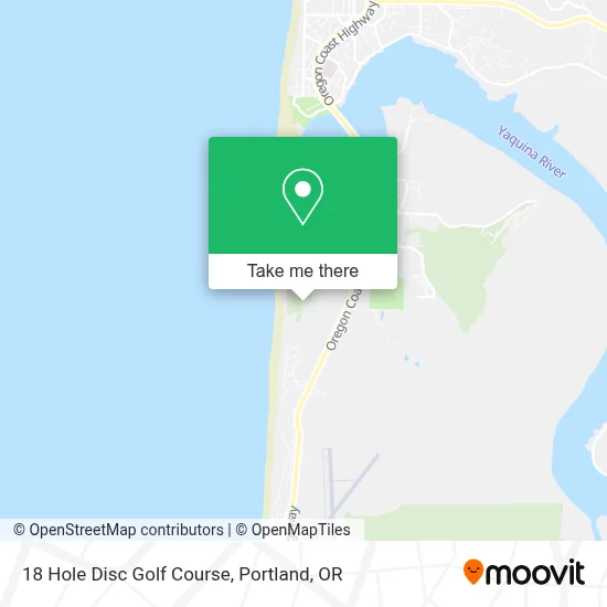 18 Hole Disc Golf Course map