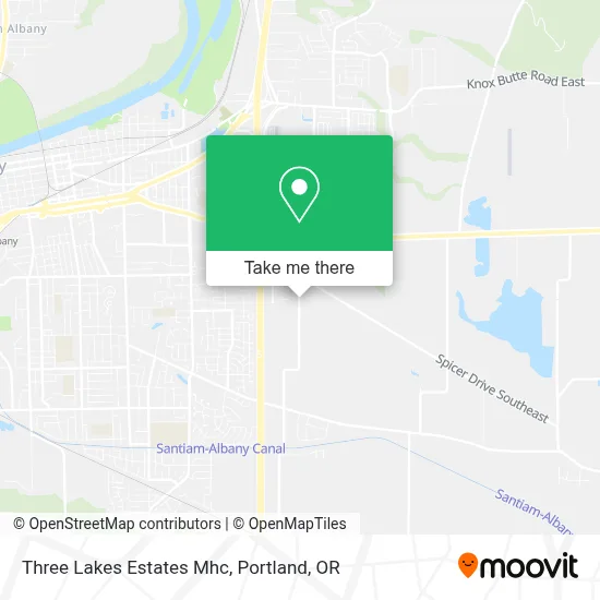 Three Lakes Estates Mhc map