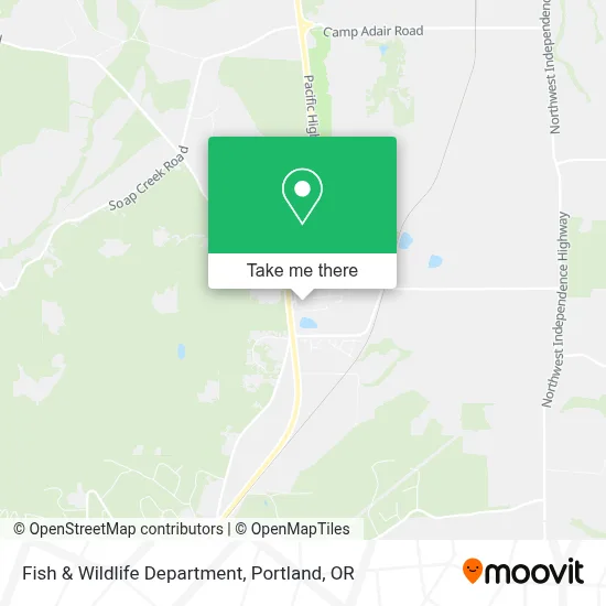 Fish & Wildlife Department map