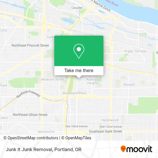 Junk It Junk Removal map