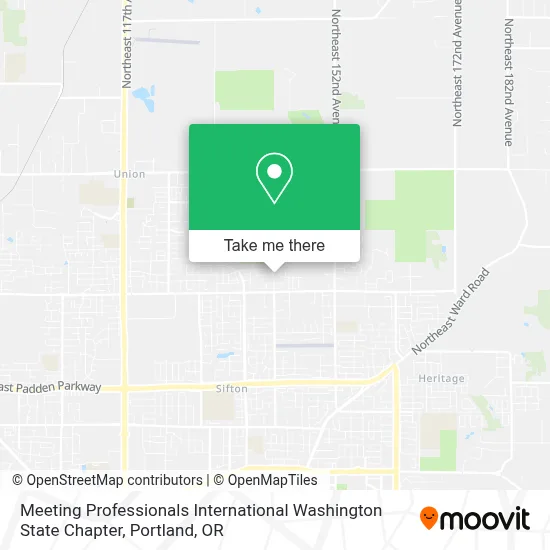 Meeting Professionals International Washington State Chapter map