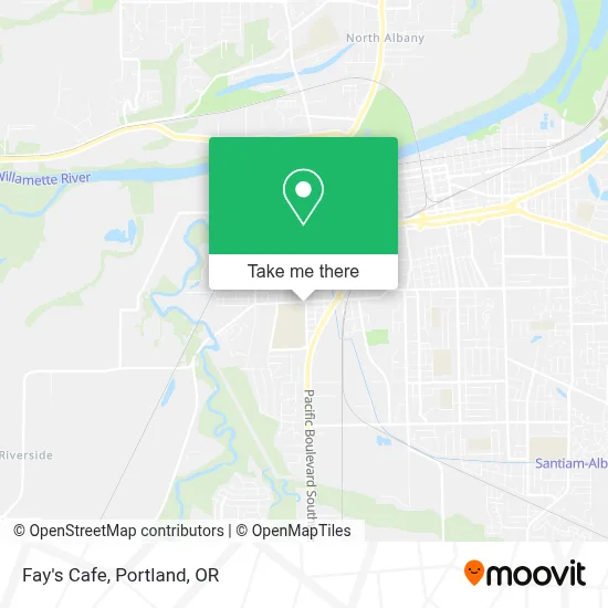 Fay's Cafe map
