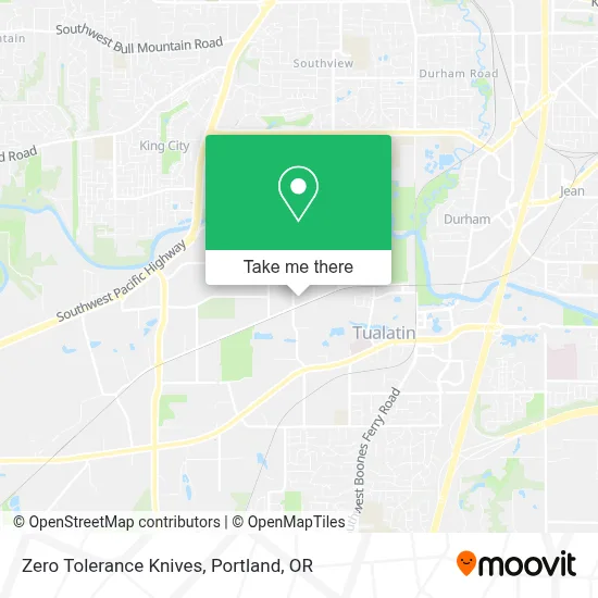 Zero Tolerance Knives map