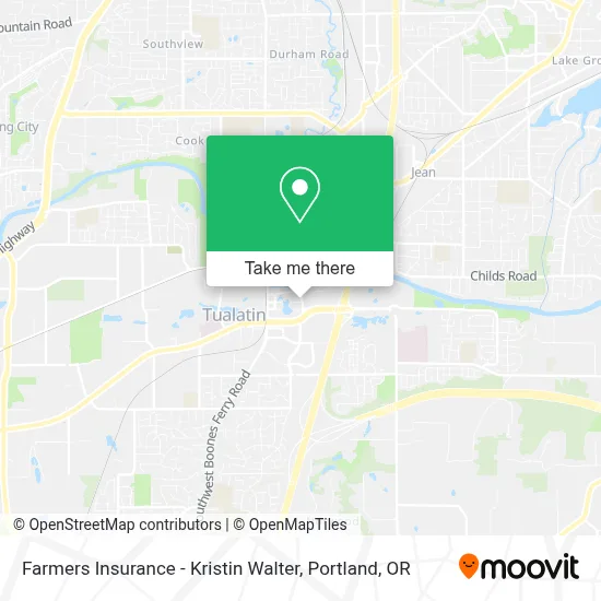 Farmers Insurance - Kristin Walter map