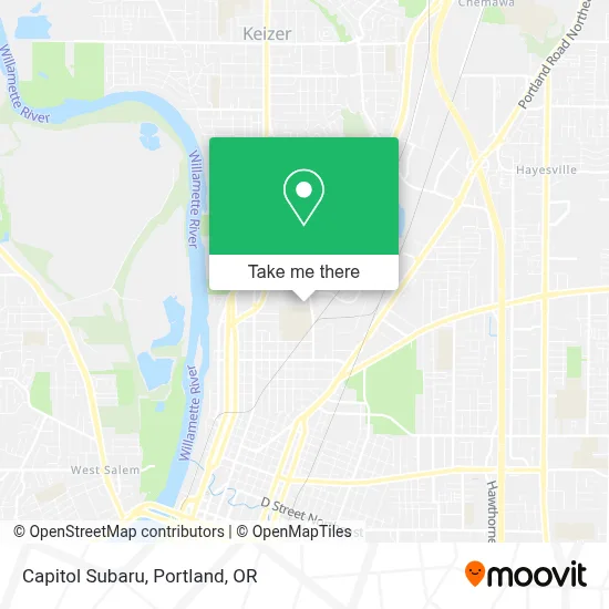 Capitol Subaru map