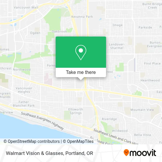 Walmart Vision & Glasses map