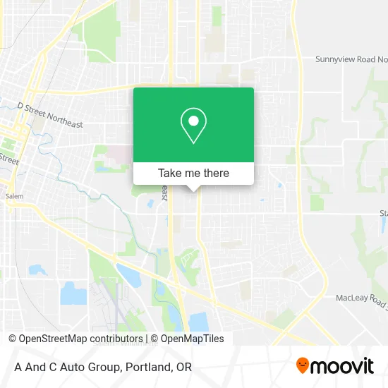 A And C Auto Group map