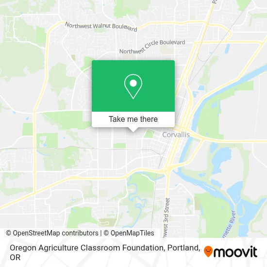 Oregon Agriculture Classroom Foundation map