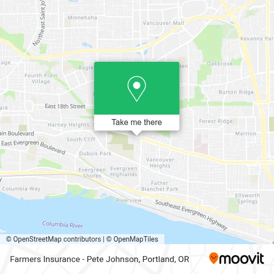 Farmers Insurance - Pete Johnson map